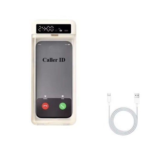 Phone lock box with - lock, lcd