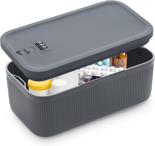Small lockable storage box - storage,