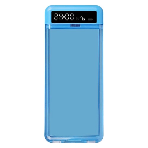 Phone lock box with - , lcd